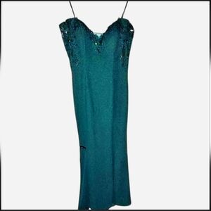 Juno Womens Embillished Off The Shoulder Evening  Gown Dress Size XL